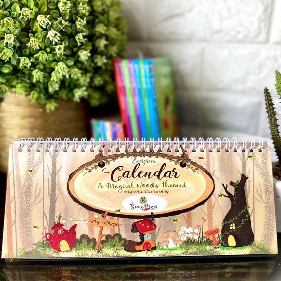 Beautiful Perpetual calendar with cute teddy images - can be used for any year - Picture 2 of 7